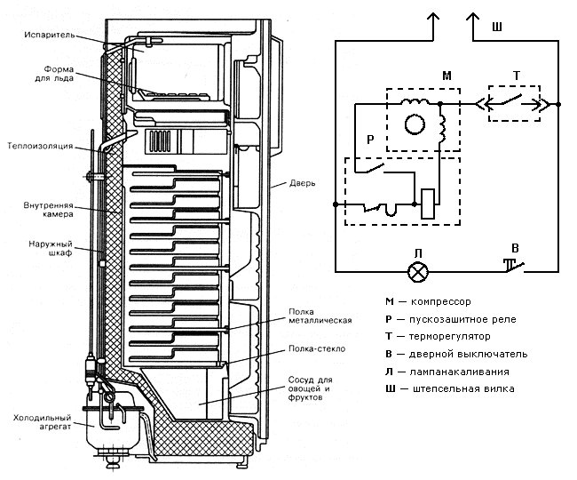 Схема всраивания для холодильника Electrolux RNS8FF19S